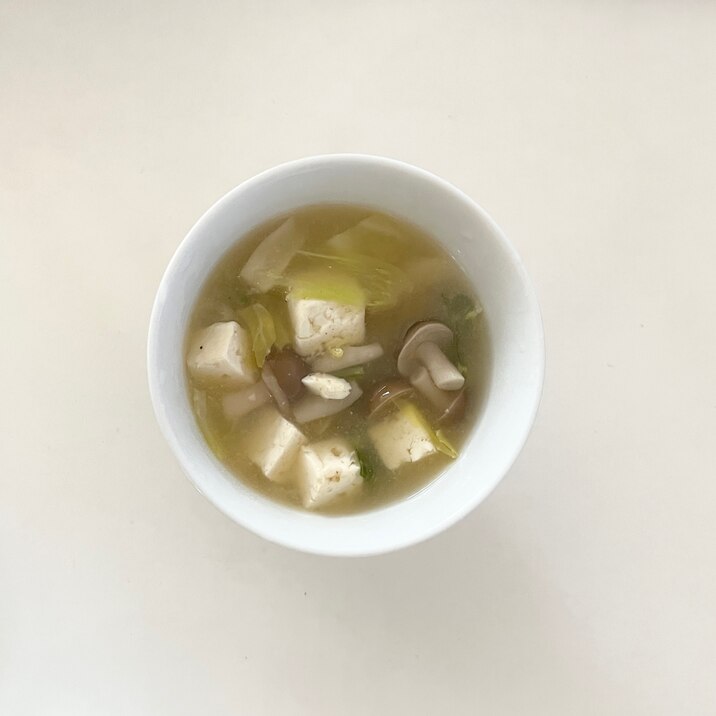 簡単きのこの味噌汁